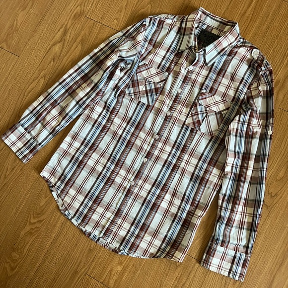 MENS SPORTIER PLAID FLANNEL SHIRT 2XL XXL - Picture 2 of 4